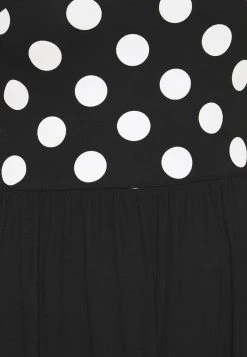 Venta al por mayor ✔️ Anna Field BOAT NECK PRINT 😉 DRESS WITH SOLID 🧨 SKIRT - Vestido Ligero - Black/white, Mujer ❤️ -Tienda barata Anna Field 025a4f903db74262b1e495214a19af49