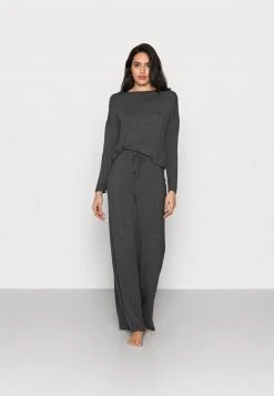 Promoción 😉 Anna Field JERSEY WIDE LEG PJ SET - Pijama - Dark Grey, Mujer ✨ -Tienda barata Anna Field 030542e67f7d489a9ce3043aa4d6d956