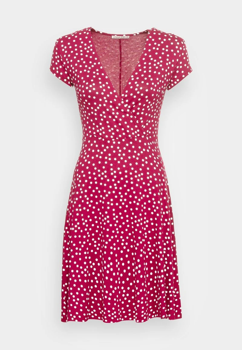 Mejor precio ⭐ Anna Field Vestido Ligero - Dark Red/white, Mujer 🎁 6 Mejor precio ⭐ Anna Field Vestido Ligero - Dark Red/white, Mujer 🎁 - Imagen 4