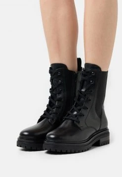 Venta express 👏 Anna Field LEATHER - Botines Con Plataforma - Black, Mujer ⭐