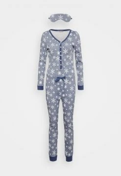 Mejor precio 🤩 Anna Field XMAS ONESIE - Pijama - Blue, Mujer 🎉