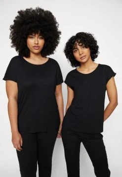 Venta al por mayor 👍 Anna Field 3 PACK - Camiseta Estampada - Light Blue/white/black, Mujer ✔️