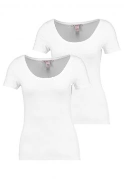 Gran venta 💯 Anna Field 2 PACK - Camiseta Básica - White, Mujer 😀