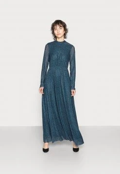 Para estrenar ✔️ Anna Field MAXI HIGH NECK 🌟 DRESS - Vestido Largo - Black/dark Blue, Mujer 🎉