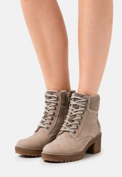 mejor venta 🤩 Anna Field LEATHER - Botines Bajos - Khaki, Mujer ⭐