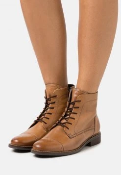Mejor precio 🌟 Anna Field LEATHER - Botines Con Cordones - Cognac, Mujer 🎁