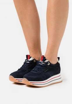 Descuento 👍 Anna Field LEATHER - Zapatillas - Dark Blue, Mujer 🔔