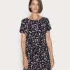 Gran venta ⌛ Anna Field WOVEN 🌟 DRESS BASIC TUNNEL - Vestido Informal - Black/lilac, Mujer 🧨