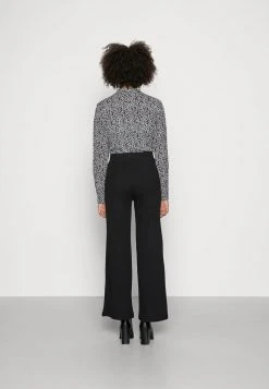 Venta express 🔔 Anna Field RIBBED WIDE LEG TROUSERS - Pantalones - Black, Mujer ⭐ -Tienda barata Anna Field 209b358394fb4f3680d3281848dde05f