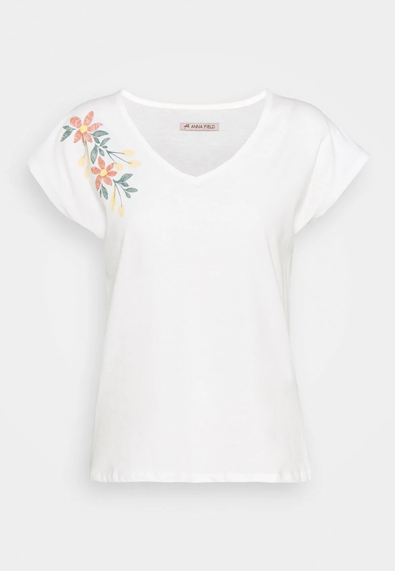 Descuento 💯 Anna Field Camiseta Estampada - White, Mujer ✨ 3 Descuento 💯 Anna Field Camiseta Estampada - White, Mujer ✨