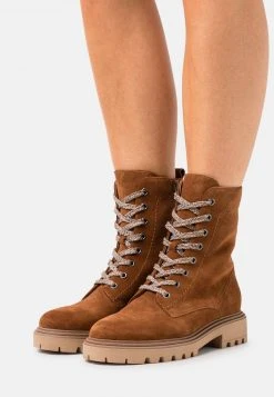 Barato ❤️ Anna Field LEATHER - Botines Con Cordones - Brown, Mujer ⭐