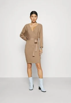 Venta al por mayor 👏 Anna Field Vestido De Punto - Mottled Dark Brown, Mujer 🔥