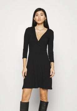 10 mejores ⭐ Anna Field Quarter Sleeves Wrap Mini Dress - Vestido Ligero - Black, Mujer ✔️