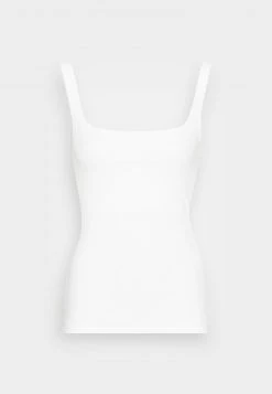ofertas 👏 Anna Field MINIMAL TANK WITH SQUARE ROUND NECKLINE - Top - White, Mujer 👍 -Tienda barata Anna Field 25dd84e88ad44c9f93e267b12eb3733a