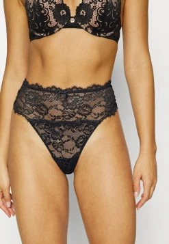 Toma de corriente 💯 Anna Field 5PP HIGH RISE LACE THONG - Tanga - Black, Mujer ✨ -Tienda barata Anna Field 261539c447ee458fa0e0b69775c783a4
