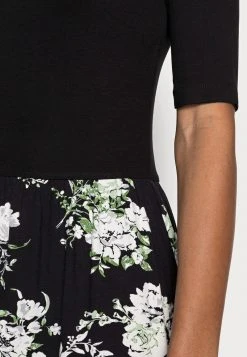 Cupón 💯 Anna Field BOAT NECK PRINT DRESS WITH SOLID SKIRT - Vestido Ligero - Black, Mujer 🎉 -Tienda barata Anna Field 2a8135360dfa4b8aa11703050b4b09ea