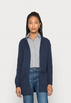 mejor venta ❤️ Anna Field Chaqueta De Punto - Mottled Dark Blue, Mujer 😉