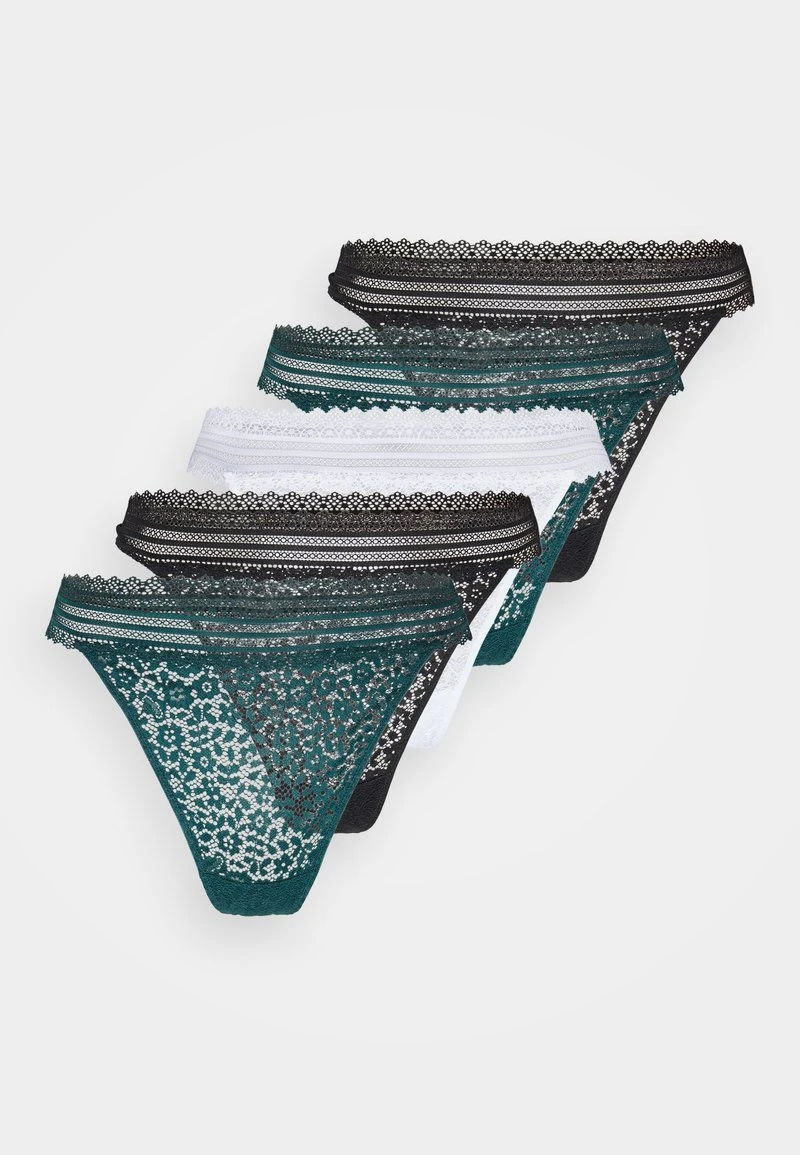 Presupuesto ✨ Anna Field 5PP LACE THONG - Tanga - Teal/black/off-white, Mujer ❤️ 11 Presupuesto ✨ Anna Field 5PP LACE THONG - Tanga - Teal/black/off-white, Mujer ❤️ - Imagen 9