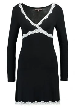 Nuevo ✔️ Anna Field HEIDI LONG SLEEVES VISCOSE NIGHTDRESS - Camisón - Black, Mujer 🤩 -Tienda barata Anna Field 32fa00dfae104f94a6dcda686bd2fdf8