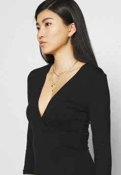 10 mejores ⭐ Anna Field Quarter Sleeves Wrap Mini Dress - Vestido Ligero - Black, Mujer ✔️ -Tienda barata Anna Field 33053507bbb04b08a9a34ce00332939a