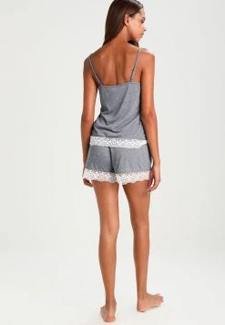 Comprar ⌛ Anna Field SARAH SHORT PJ SET WITH CROCHET LACE - Pijama - Off-white/dark Blue, Mujer ✨ -Tienda barata Anna Field 33d0e936af774883bb2b5a180610a668