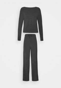 Promoción 😉 Anna Field JERSEY WIDE LEG PJ SET - Pijama - Dark Grey, Mujer ✨ -Tienda barata Anna Field 34c4b3211e1c41ff8ea8df81296bd993