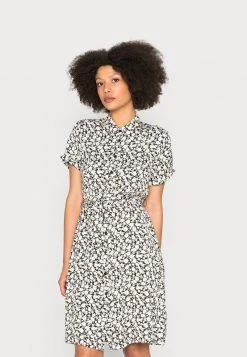 mejor venta 😍 Anna Field Vestido Informal - Black/white, Mujer ✔️