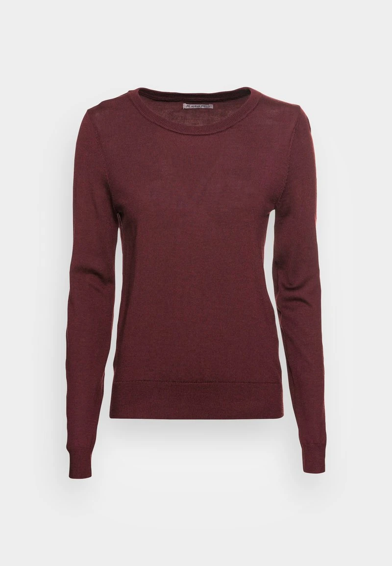 Cupón 👍 Anna Field MERINO WOOL JUMPER - Jersey De Punto - Bordeaux, Mujer ✨ 6 Cupón 👍 Anna Field MERINO WOOL JUMPER - Jersey De Punto - Bordeaux, Mujer ✨ - Imagen 4