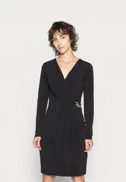 Venta al por mayor 🧨 Anna Field LONG SLEEVES RING BUCKLE DRESS - Vestido De Tubo - Black, Mujer 🛒
