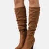 mejor venta 🥰 Anna Field Botas De Tacón - Cognac, Mujer 👍