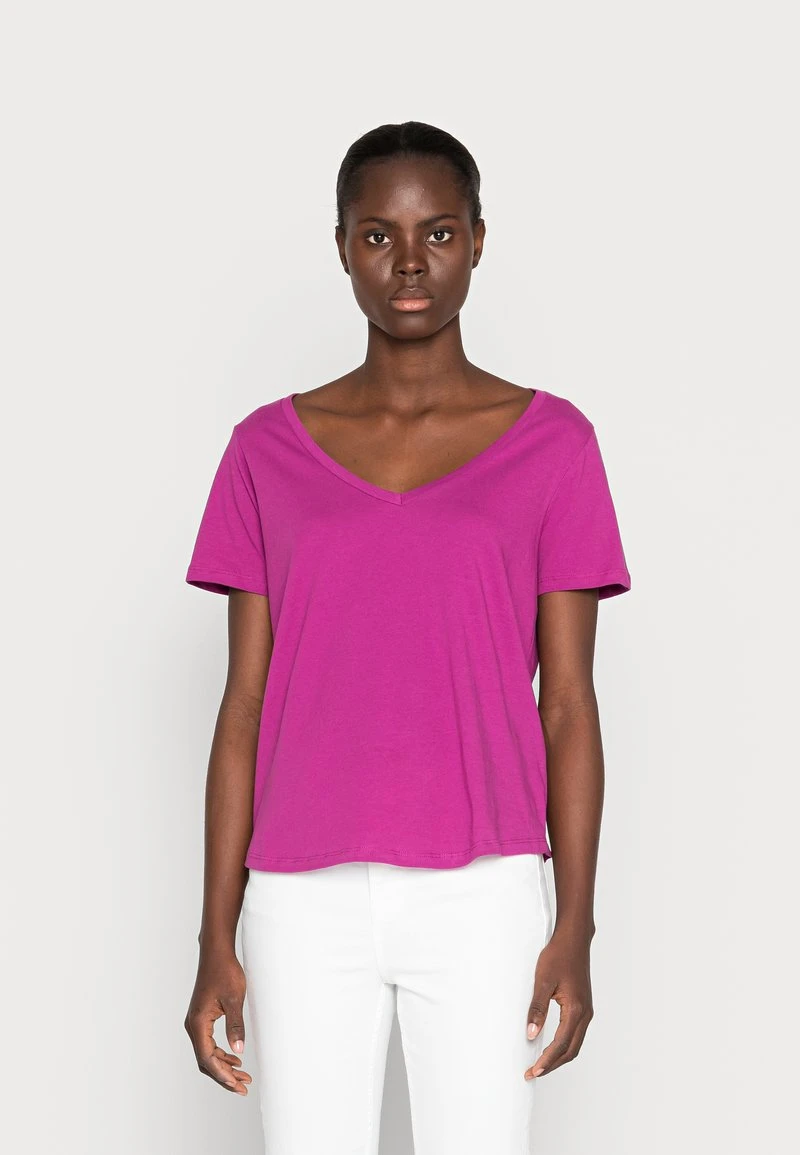 ofertas ⌛ Anna Field Camiseta Básica - Purple, Mujer 🤩 3 ofertas ⌛ Anna Field Camiseta Básica - Purple, Mujer 🤩