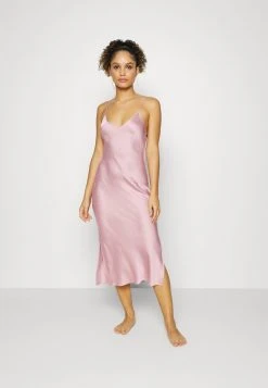 Mejor trato ⌛ Anna Field SIMPLE SATIN LONG LINE NIGHTIE - Camisón - Pink, Mujer 🎉