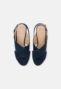 Mejor trato 🥰 Anna Field LEATHER - Sandalias De Tacón - Dark Blue, Mujer ⌛ -Tienda barata Anna Field 4bb7b0c03df540e2b39ac92b1d9cc117