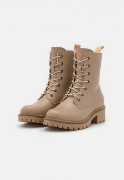 Gran venta ⭐ Anna Field LEATHER - Botines Con Cordones - Beige, Mujer 🥰 -Tienda barata Anna Field 4d3ae54227604b408eedb186f8dae634