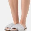 Para estrenar 👏 Anna Field Pantuflas - Light Grey, Mujer 👍