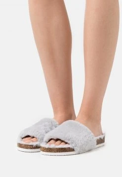 Para estrenar 👏 Anna Field Pantuflas - Light Grey, Mujer 👍