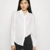 Gran venta 🧨 Anna Field Semi Sheer Blouse - Camisa - White, Mujer ❤️