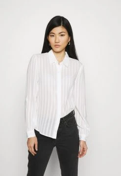 Gran venta 🧨 Anna Field Semi Sheer Blouse - Camisa - White, Mujer ❤️