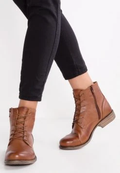 Barato ✨ Anna Field LEATHER BOOTIES - Botines Bajos - Cognac, Mujer 🧨