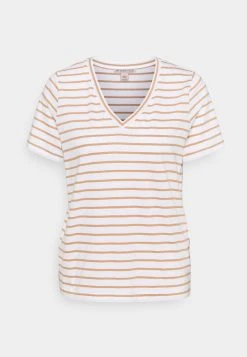 Venta al por mayor 🎉 Anna Field Camiseta Estampada - White/camel, Mujer ❤️