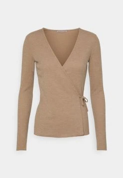 Barato ✨ Anna Field Camiseta De Manga Larga - Mottled Beige, Mujer 👍