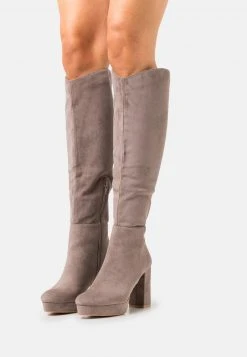 ofertas ❤️ Anna Field Botas De Tacón - Taupe, Mujer 👍