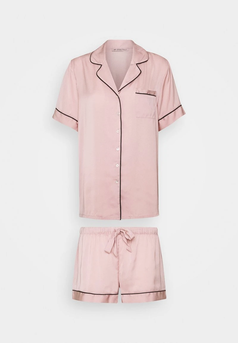 Mejor trato 👏 Anna Field AMANDA SHORT SLEEVE PJ SET - Pijama - Pink, Mujer ✔️ 6 Mejor trato 👏 Anna Field AMANDA SHORT SLEEVE PJ SET - Pijama - Pink, Mujer ✔️ - Imagen 4