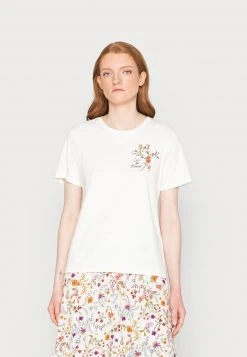 Nuevo 👍 Anna Field Camiseta Estampada - Off White, Mujer 😀
