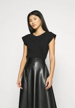 Toma de corriente ⭐ Anna Field Camiseta Básica - Black, Mujer ⌛