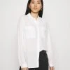 Presupuesto ✨ Anna Field Basic Blouse With Front Pockets - Camisa - Offwhite, Mujer ⌛ -Tienda barata Anna Field 65551f7cce13477ba27daa38e79f5f44