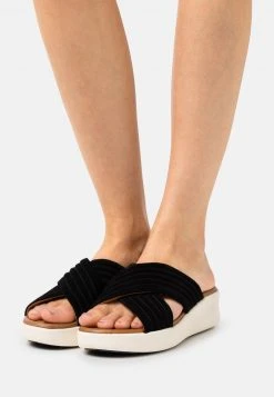 Gran venta ⌛ Anna Field LEATHER - Sandalias - Black, Mujer 🎉