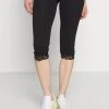 ofertas 🥰 Anna Field Capri Leggings With Lace - Leggings - Black, Mujer 😉 -Tienda barata Anna Field 69377a271bc44475998f7f8e2551f53d
