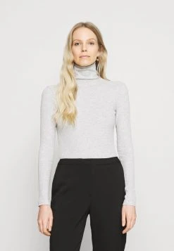 Venta express 💯 Anna Field Camiseta De Manga Larga - Mottled Light Grey, Mujer 😉