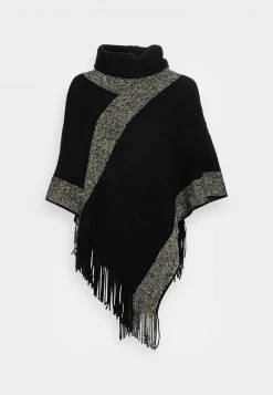 Venta express 🎁 Anna Field Poncho - Black / Gold, Mujer ⌛ -Tienda barata Anna Field 6a9c784f019b447da3d2a4d561e50cf9